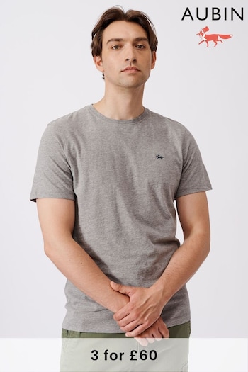 Aubin Logo Cotton T-Shirt (Q61446) | £35