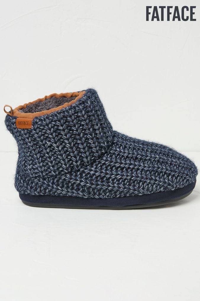 Knitted slipper boots mens best sale