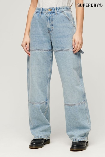 Superdry Blue Mid Rise Denim Carpenter Jeans (Q62110) | £65