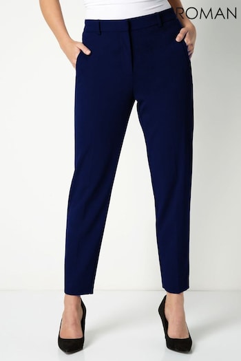 Roman Navy Tall Originals Straight Leg Tapered Baggy Trousers (Q62775) | £28