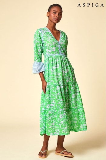 Aspiga Green Hayden Dress (Q62809) | £160