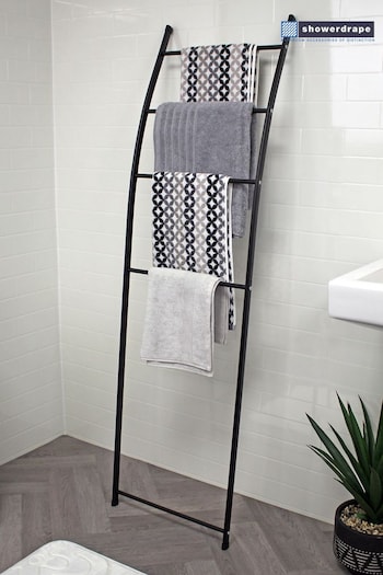 Showerdrape Black Apex Towel Ladder Stand (Q62845) | £26