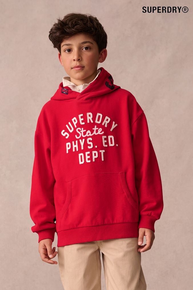 Superdry red hoodie 2025