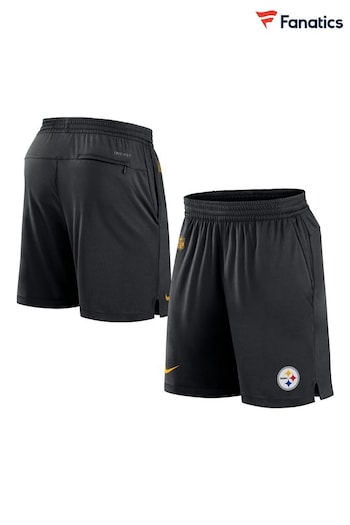 Fanatics NFL Pittsburgh Steelers Dri-FIT Knit Black Shorts (Q63128) | £45