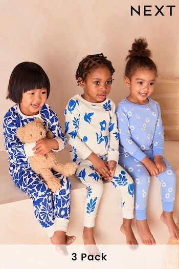 Blue Stampy Pyjamas 3 Pack (9mths-16yrs) (Q63161) | £23 - £32