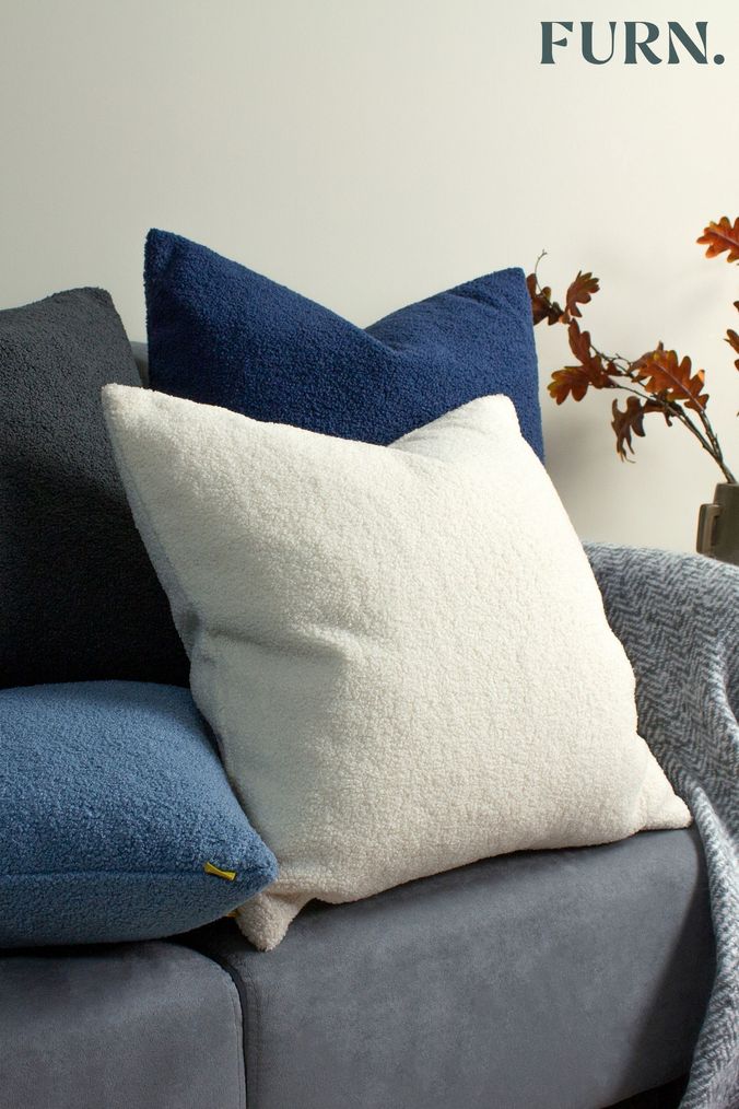 Plain cream cushions outlet