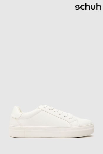 Schuh Madison Platform White Shoes (Q63205) | £32