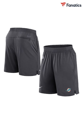 Fanatics Grey NFL Miami Dolphins Dri-FIT Knit Shorts (Q63207) | £45
