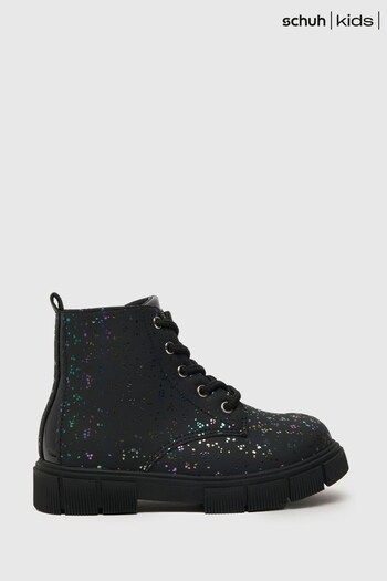 Schuh Chant Speckle Black Boots (Q63221) | £30