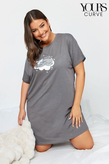 Yours Curve Grey Perfect Sleep T-Shirt (Q63295) | £19