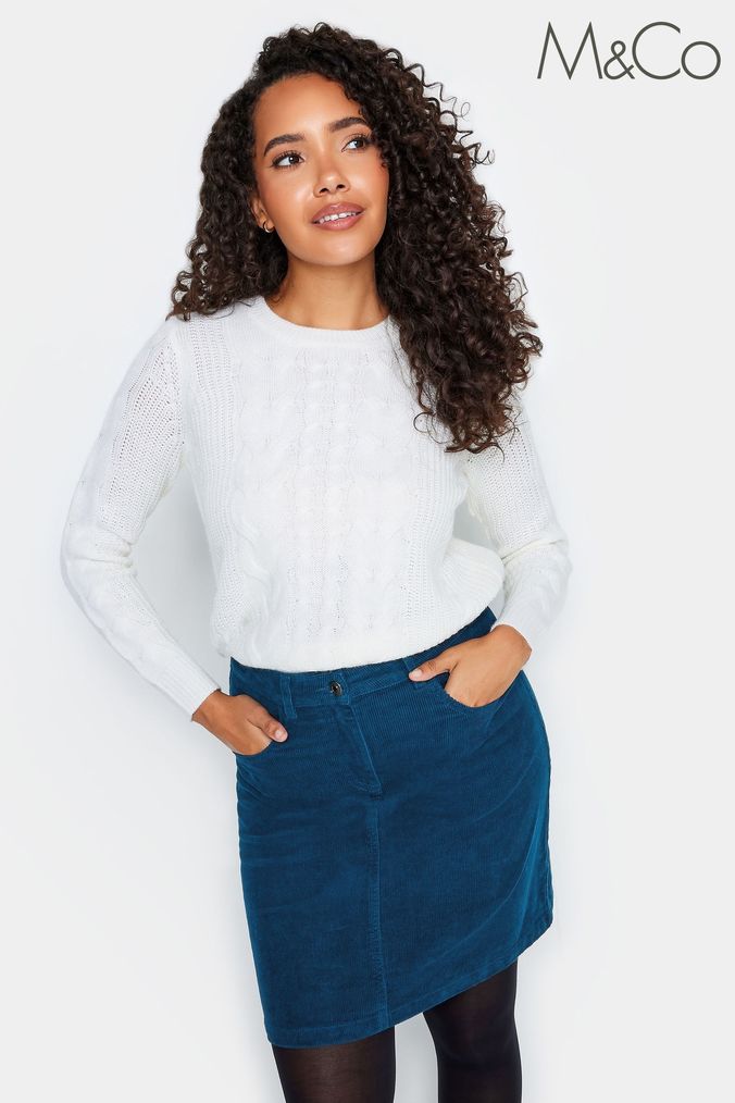 Buy Women s M Co Cotton Mix Skirts Online Next UK