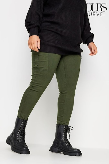 Yours Curve Green Cargo Grace Jeggings (Q63332) | £27