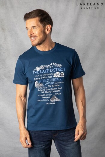 Lakeland Clothing Blue Heritage Printed T-Shirt (Q63376) | £20