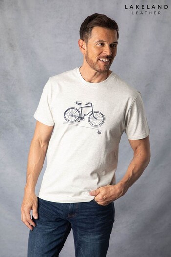 Lakeland Clothing Grey Bicycle Printed T-Shirt (Q63384) | £20