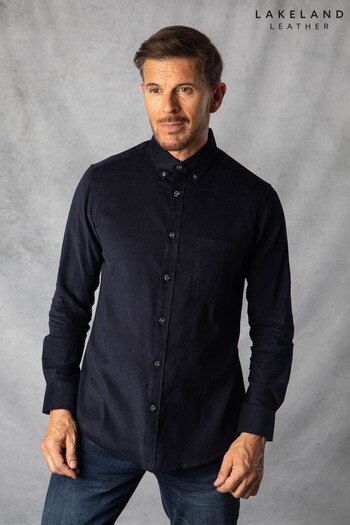 Lakeland Clothing Blue Luca Corduroy Shirt (Q63443) | £50