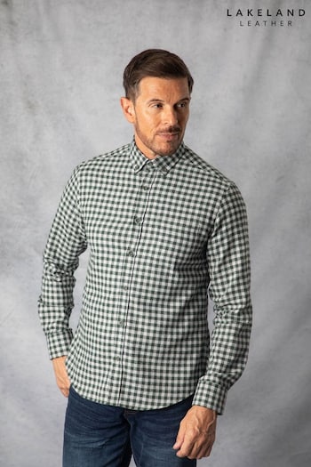 Lakeland Clothing Grey Oliver Gingham Shirt (Q63449) | £45