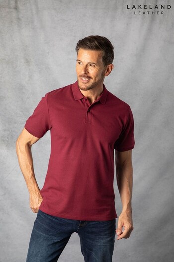 Lakeland Clothing Zoom Red Short Sleeve Cotton Pique Polo Shirt (Q63450) | £39