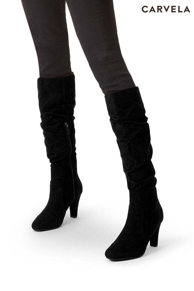 Buy Women s Boots Black Carvela Knee High Footwear Online Next UK