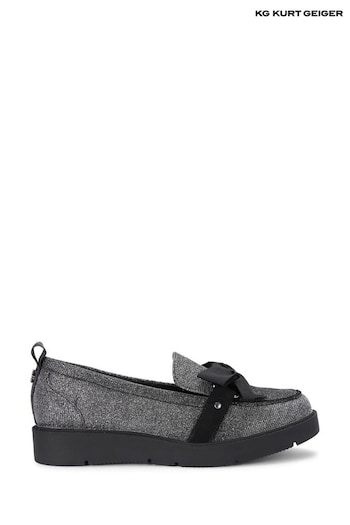 KG Kurt Geiger Grey Pewter Morly Bow Shoes wallets (Q63500) | £119