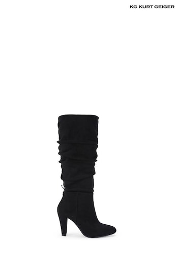 KG Kurt Geiger Slinky Knee Black Boots (Q63538) | £179