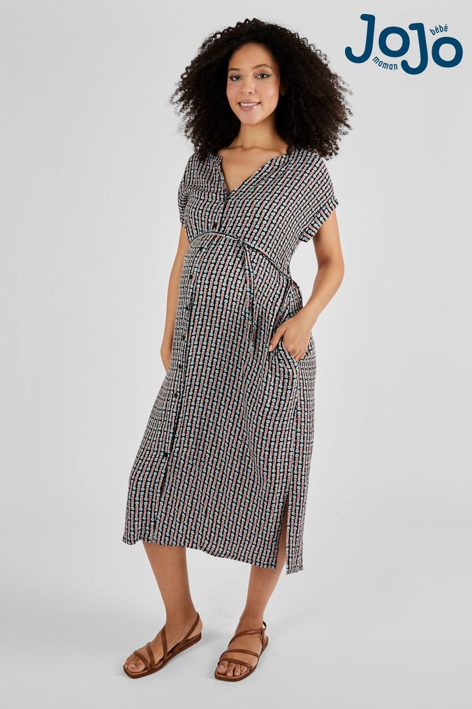 Button through dress next online