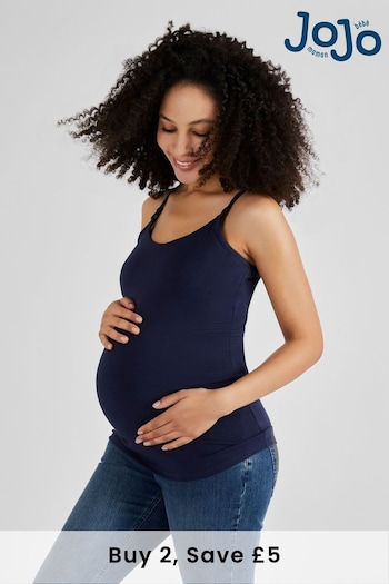 JoJo Maman Bébé Midnight Blue Maternity & Nursing Vest (Q63593) | £19
