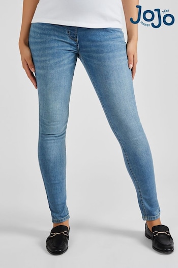 New: Rockett St George Light Wash Blue Super Skinny Maternity Jeans (Q63610) | £39.50
