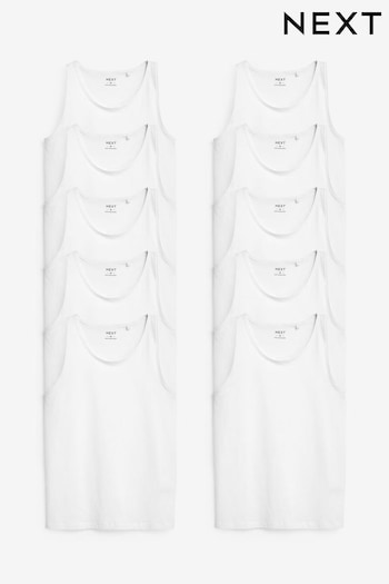 White Vests 10 Pack (Q63662) | £70