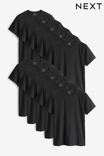 Black 10 pack Slim Fit T-Shirts (Q63663) | £70