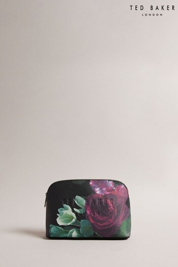 Ted Baker Papion Floral Printed Makeup Black Bag (Q63785) | £35
