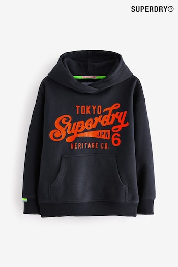 Superdry Navy Logo Hoodie (Q63801) | £29 - £31