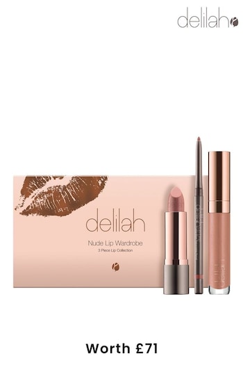 delilah Nude Lip Trio Gift Set - Volume 2 ( Worth £71) (Q63812) | £44