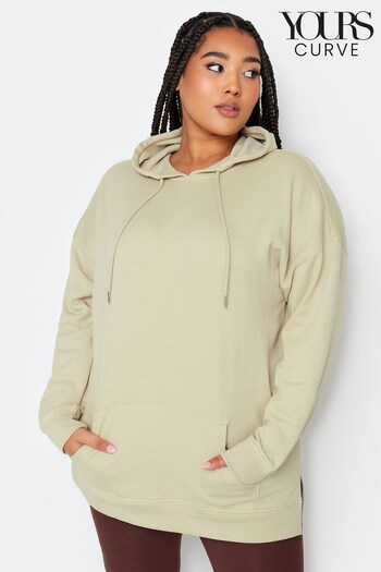 Yours Curve Brown Overhead Hoodie (Q63822) | £24