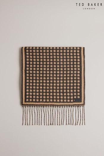 Ted Baker Natural Jasony Dot Woven Scarf (Q63823) | £50