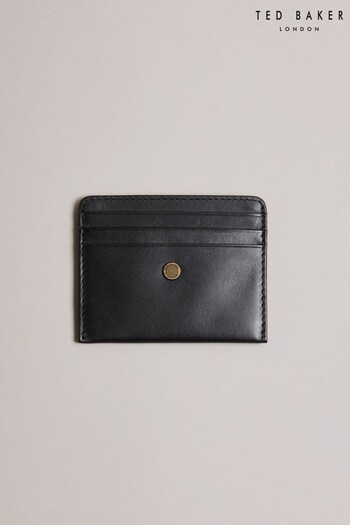 Ted Baker Hace Trunk Lock Leather Black Card Holder (Q63832) | £40