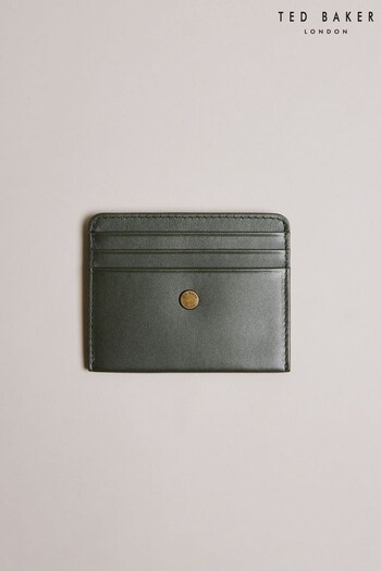 Ted Baker Green Hace Trunk Lock Leather Card Holder (Q63833) | £40