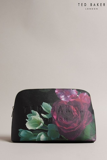 Ted Baker Papiee Floral Printed Black Washbag (Q63841) | £40