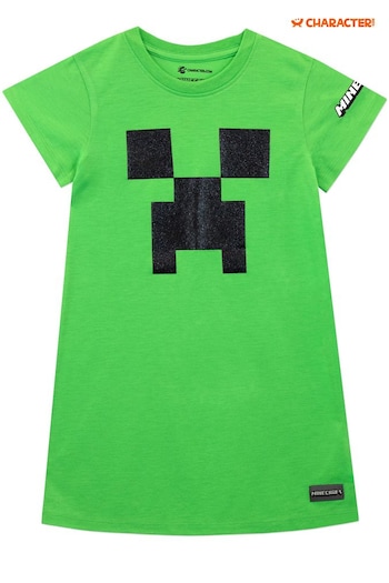 Character Green Minecraft Creeper Nightdress (Q63851) | £14