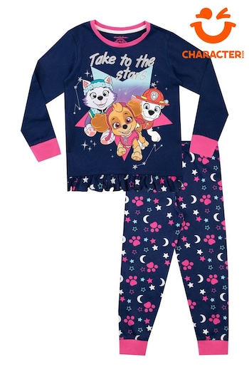 Character Blue Stars Paw Patrol Printed Long Sleeve Pyjamas (Q63856) | £19