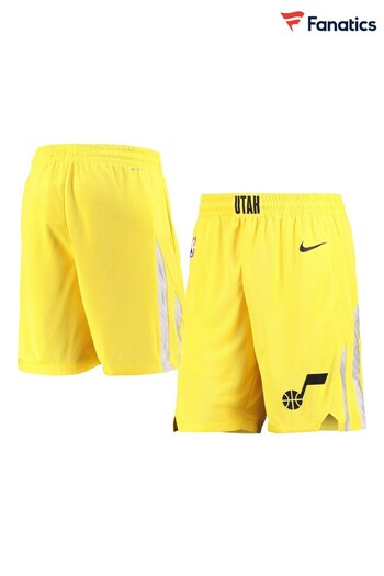 Fanatics Yellow Utah Jazz Utah Jazz Icon Swingman Shorts (Q63871) | £60