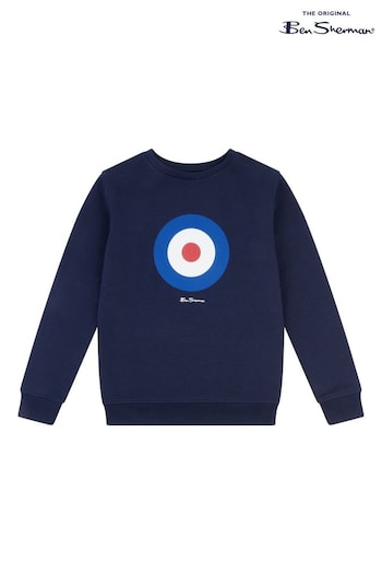 Ben Sherman Boys Blue Target Crew Neck Sweatshirt (Q63933) | £20 - £24