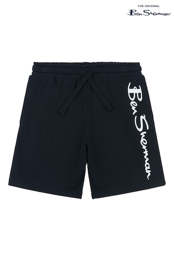 Ben Sherman Boys Signature Sweat Black Shorts (Q63955) | £15 - £18
