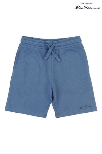 Ben Sherman Boys Blue Script Sweat Shorts (Q63967) | £15 - £18