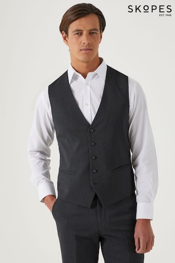 Skopes Grey Truman Charcoal Grey Suit Waistcoat (Q64062) | £55