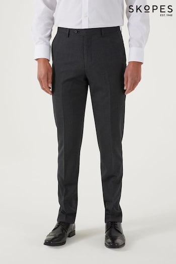 Skopes Truman Charcoal Grey Tailored Fit Suit Trousers (Q64076) | £59