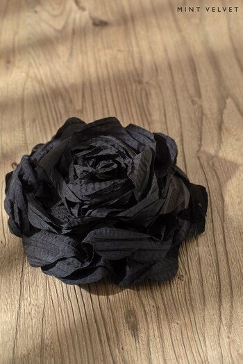 Mint Velvet Black Flower Corsage (Q64101) | £19