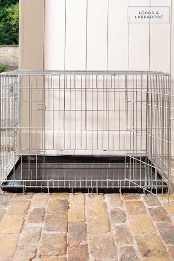Lords and Labradors Silver Heavy Duty Deluxe Dog Crate (Q64381) | £60 - £100