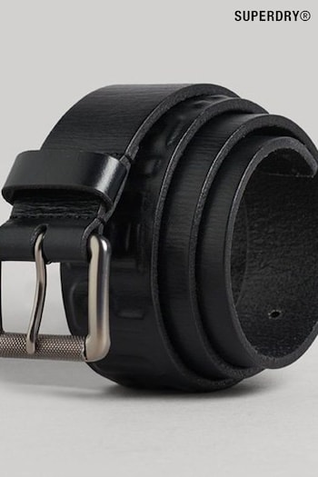 Superdry Black Vintage Branded Belt (Q64579) | £30