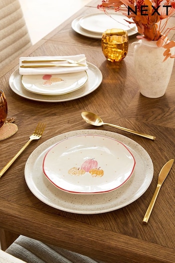 Set of 2 Orange Pumpkin Side Plates (Q64595) | £16