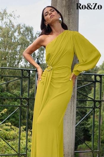Ro&Zo Yellow Trim Detail Dress (Q64627) | £179